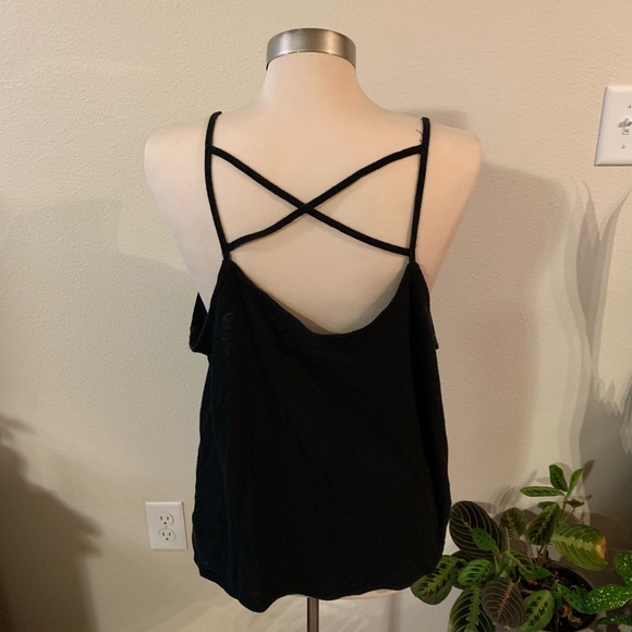 Universal Thread Tops - NWOT Black crisscross back tank Universal Thread Tops - NWOT Black crisscross back tank